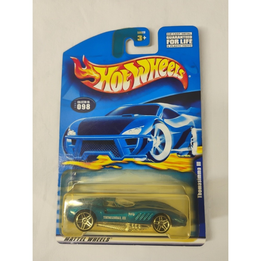 Mattel Hot Wheels 2001 Thomasimma III #098 Blue